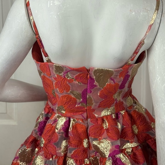 Violet Weekend Floral Jacquard Fit and Flare Dress Size 7/8. C8 - Picture 7 of 17